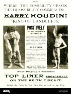 houdini-el-rey-de-las-esposas-la-revista-magic-1900-anuncio-para-la-joven-famoso-mago-y-escapista-bgajmr
